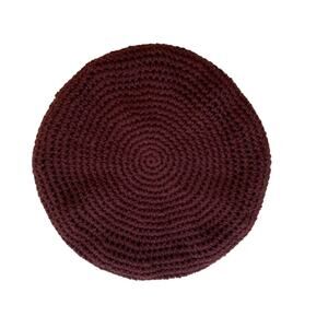 Asos Design Brown / Burgundy Crochet Beret